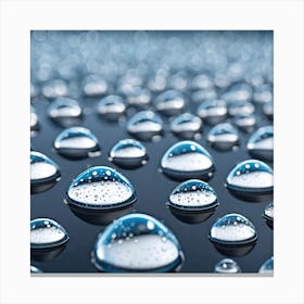 Water Droplets 10 Canvas Print