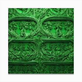 Green Wall Canvas Print