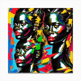 Three Black Women 2 Canvas Print