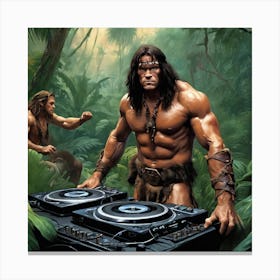 Man Cave Collection: DJ The Barbarian Canvas Print