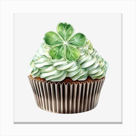 Clover Cupcake (5) Canvas Print