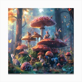 Mushroom Forest Canvas Print