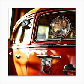 Door History Classic Detail Window Front Closeup Headlamp Sunlight Bumper Transport Auto (6) 1 Canvas Print