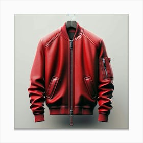 Red Leather Jacket Canvas Print