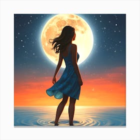 Full Moon Canvas Print