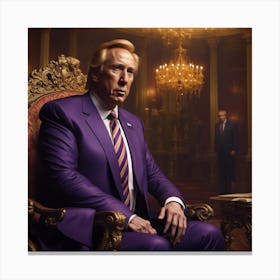 Purple Suit Canvas Print