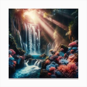 Waterfall In The Sea 1 Canvas Print