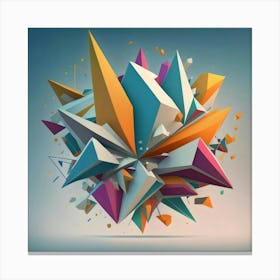 Abstract Geometric Shapes Canvas Print