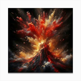 Explosion Of A Volcano 3 Canvas Print