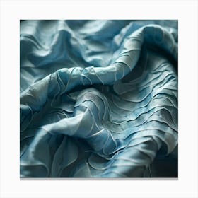 Abstract Texture Crinkled Patterned Paper Zigzag Folds Interwoven Creases Casting Subtle Shadows (5) Canvas Print