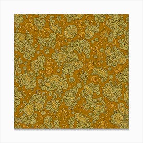 A Pattern Featuring Amoeba Like Blobs Shapes With Edges, Flat Art, 130 Canvas Print