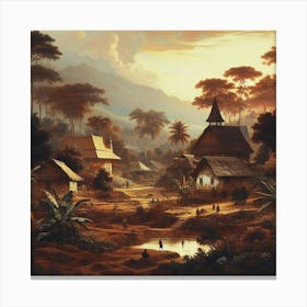 Village By Anastasiasalmina Dgrpxat Canvas Print