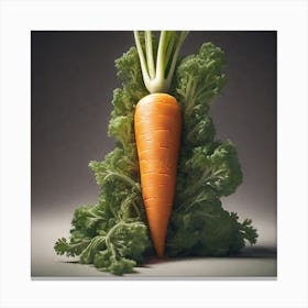 Carrots And Kale Canvas Print