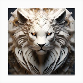 Lion Head Canvas Print