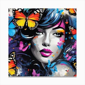 Butterfly Girl 19 Canvas Print