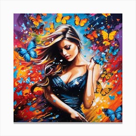 Butterfly Girl 12 Canvas Print