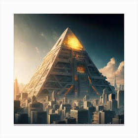 Pyramid City 1 Canvas Print