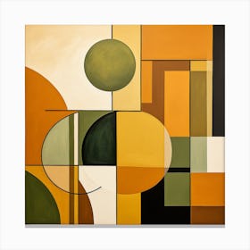 Abstract Shapes Warm Neutral Colors 1 Canvas Print