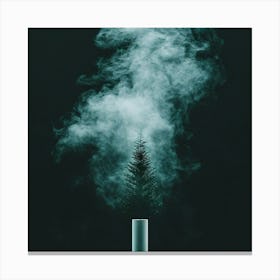 Smoke From A Christmas Tree Canvas Print