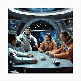 Crew Of The Spaceship Earth Canvas Print