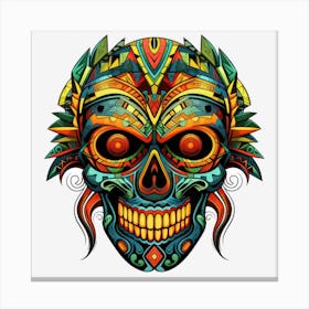 Day Of The Dead Skull 7 Canvas Print