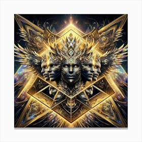 Golden Angels Canvas Print