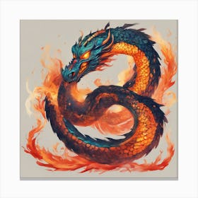Japanese dragon Canvas Print