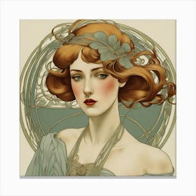 Deco Woman 25 Canvas Print