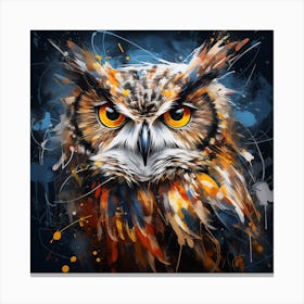 Owl abstract Canvas Print