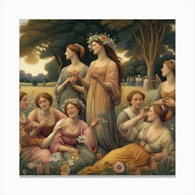 Ladies Of The Garden Canvas Print