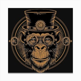 Steampunk Monkey 41 Canvas Print
