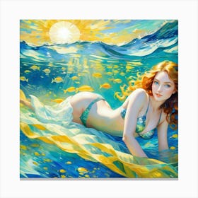 Mermaid fuk Canvas Print