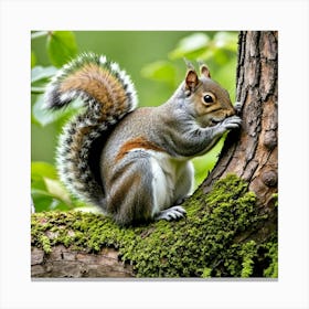 Grey Squirrel 1 Canvas Print