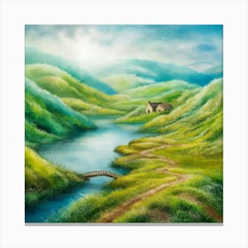 Landscape Painting 10 Canvas Print