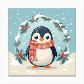 Christmas Penguin 3 Canvas Print