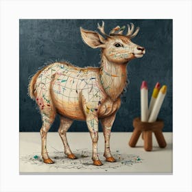 Deer! 52 Canvas Print