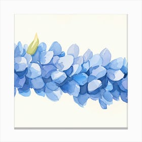 Blue Hydrangeas Canvas Print