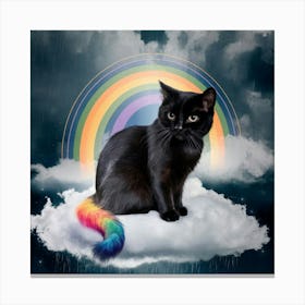 Rainbow Cat Canvas Print