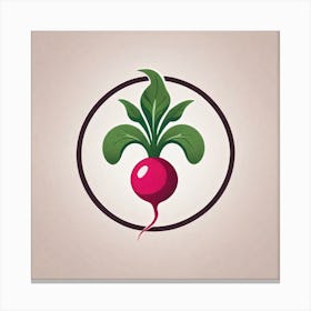 Radish As A Logo (27) Canvas Print