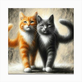 Two Cats Canvas Print