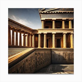 Ancient Greek Temple Canvas Print