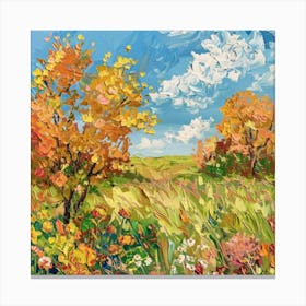 Autumn In The Meadow Canvas Print