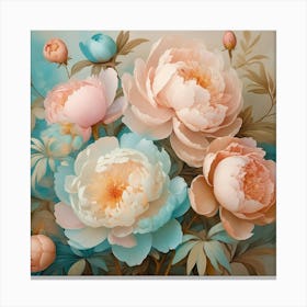 Peonies 3 Canvas Print