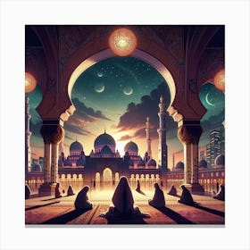 Islamic Mosque 3 Canvas Print