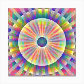 Rainbow Radiation Canvas Print