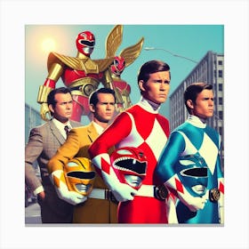 Power Rangers 4 Canvas Print