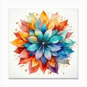 Watercolor Flower 4 Canvas Print