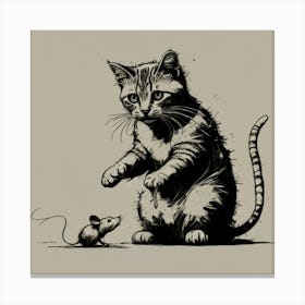 Cat And Mouse 1 Canvas Print