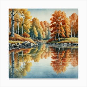 Autumn Reflections Canvas Print