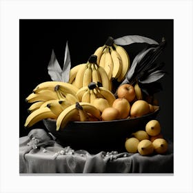 Bananas In A Bowl Canvas Print
